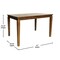 Flash Furniture Rectangle 36.25 in W, 47 in L, Rubberwood (Parawood) KER-T-217-BRN-47-GG - alternate 8